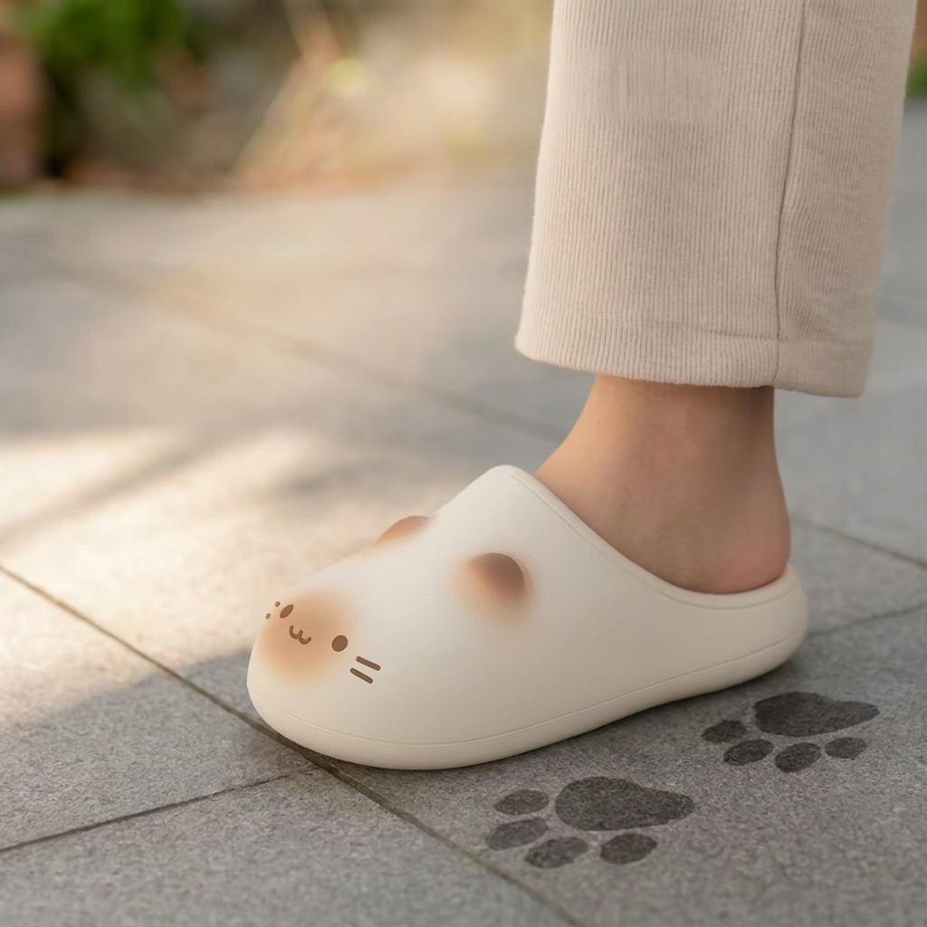 Textured paw-style sole